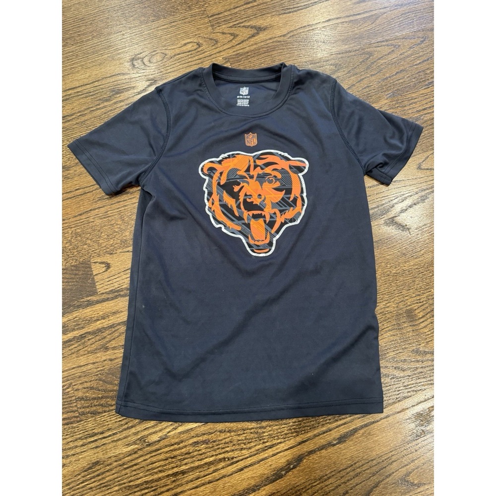 Boys Size‎ NFL Chicago Bears Navy Short Sleeve T-Shirt Size Medium 10/12
